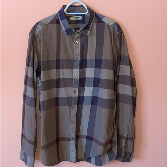 BURBERRY Men’s Button Up - Picture 1 of 5